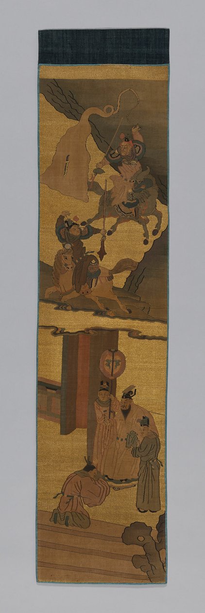 Tkanina meblowa panelowa, Chiny, dynastia Qing 1644-1911, 18001900. autorstwa Unbekannt