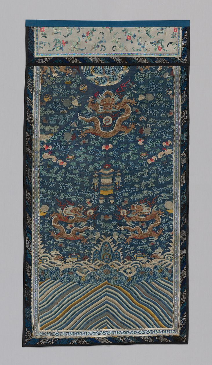 Tkanina meblowa panelowa, Chiny, dynastia Qing 1644-1911, 18751900. autorstwa Unbekannt