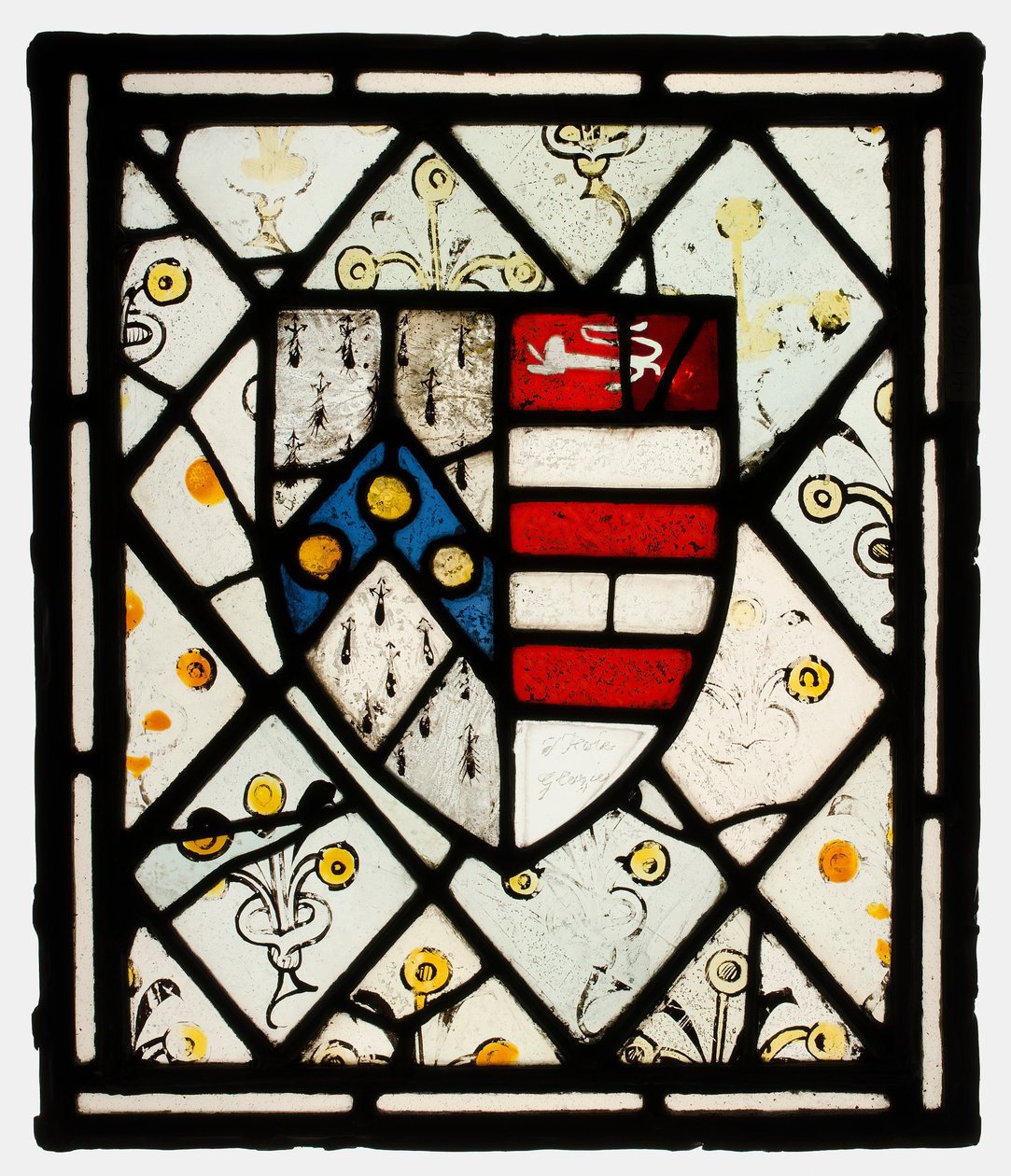 Panel z Heraldyczną Tarczą Johnsona, Brytyjczycy, ok. 1930 r. 1500. autorstwa Unbekannt
