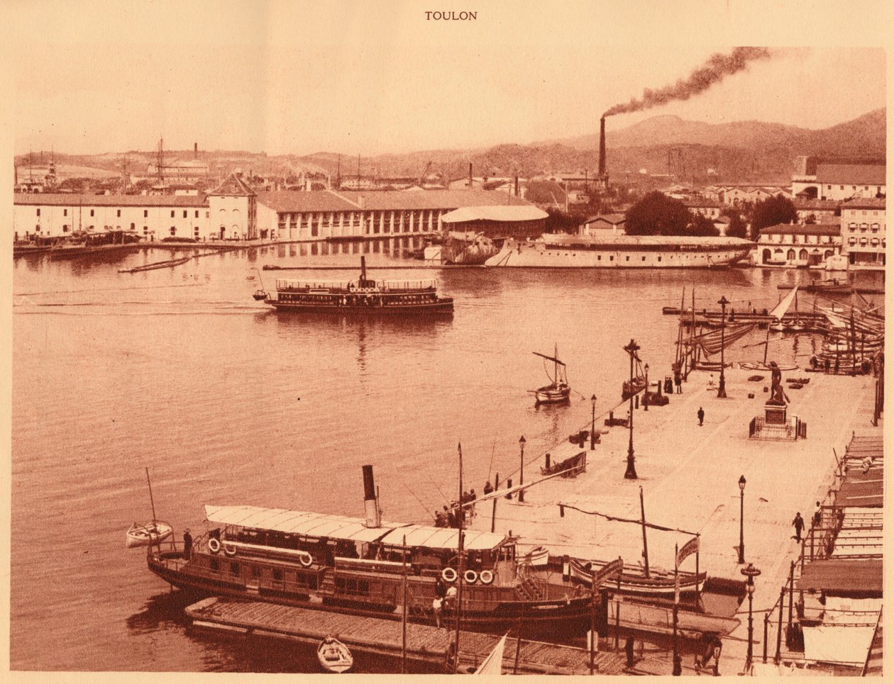 Panorama Quais w Tulonie, 1930. autorstwa Unbekannt