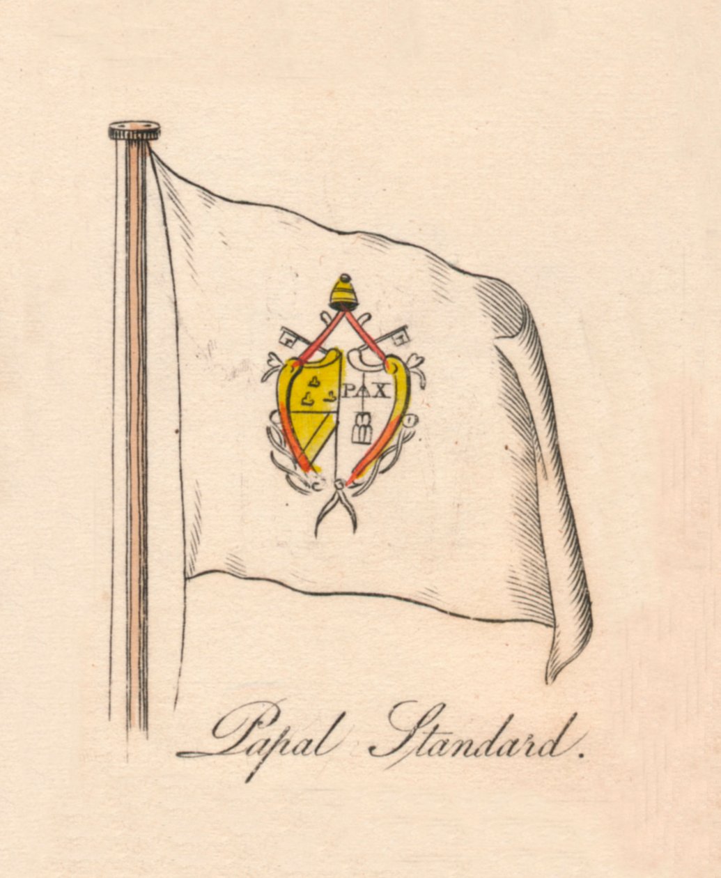 Standard papieski, 1838 autorstwa Unbekannt