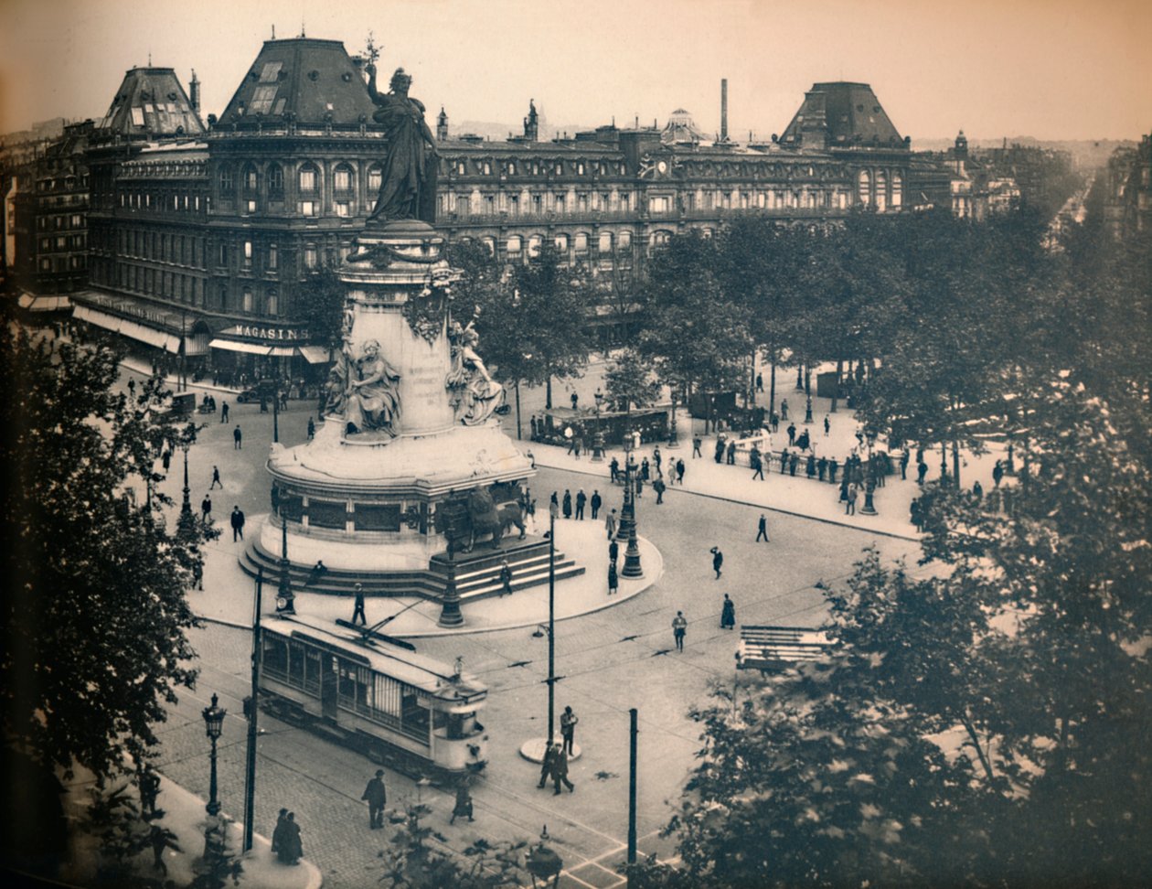 Paryż. - Plac Republiki. -LL, c1910. autorstwa Unbekannt