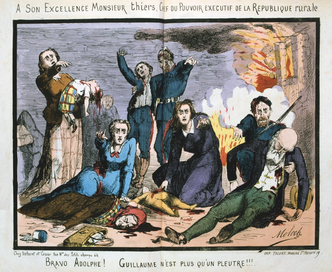 Komuna Paryska, 1871 autorstwa Unbekannt