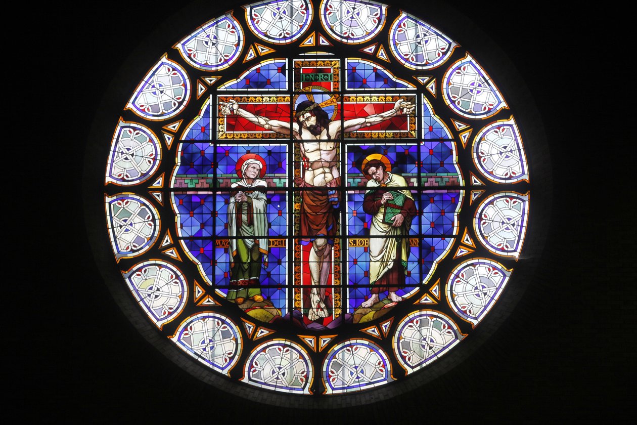 Paryż, Francja Witraż do kościoła Notre-Dame-du-Rosaire, Paryż, Francja autorstwa Unbekannt
