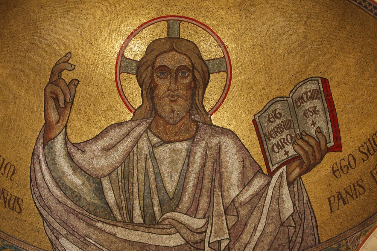 Paryż, Francja Pantokrator Chrystus (w chwale) w kościele Saint-Pierre-de-Montrouge, Paryż, Francja autorstwa Unbekannt