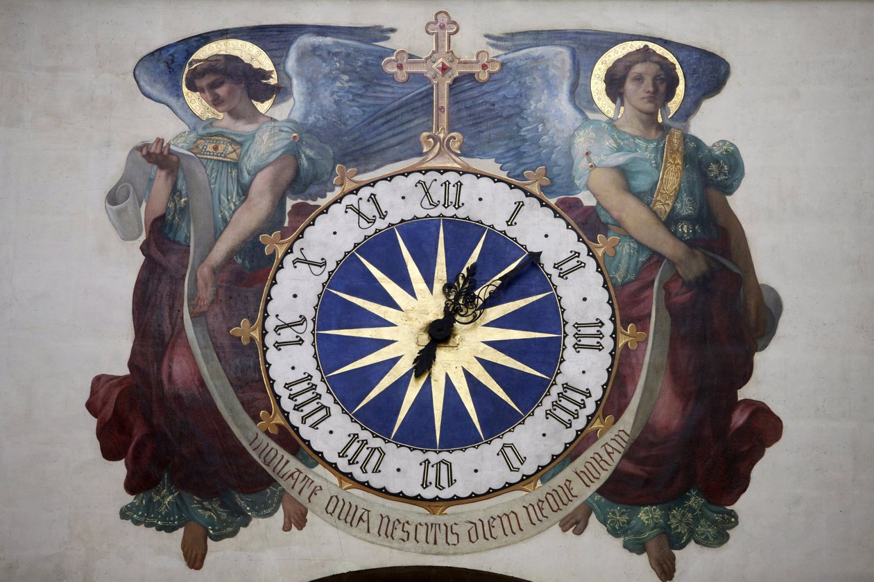 Paryż, Francja Zegar kościelny Saint Germain l