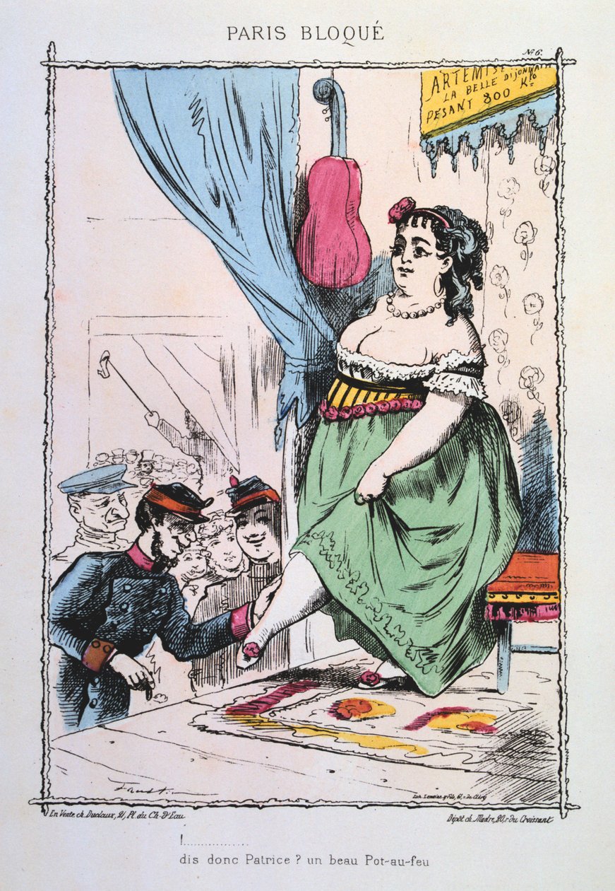 Oblężony Paryż, 1870-1871 autorstwa Unbekannt
