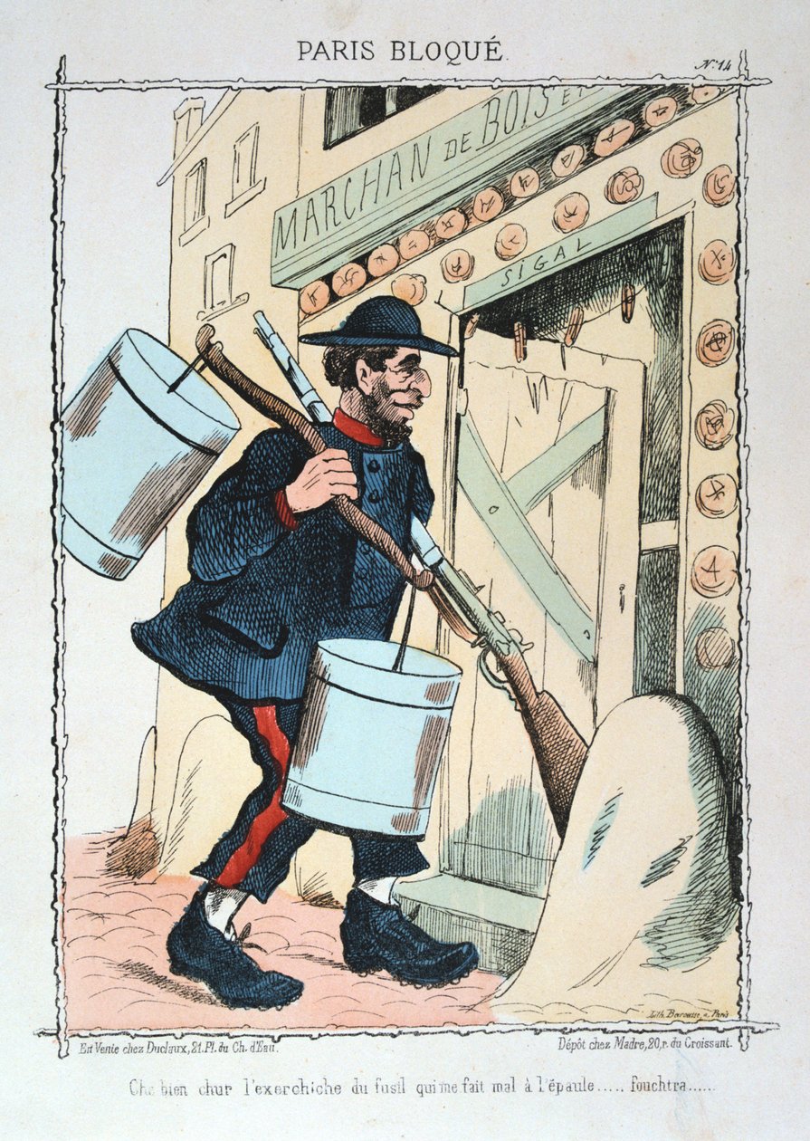 Oblężony Paryż, 1870-1871. autorstwa Unbekannt