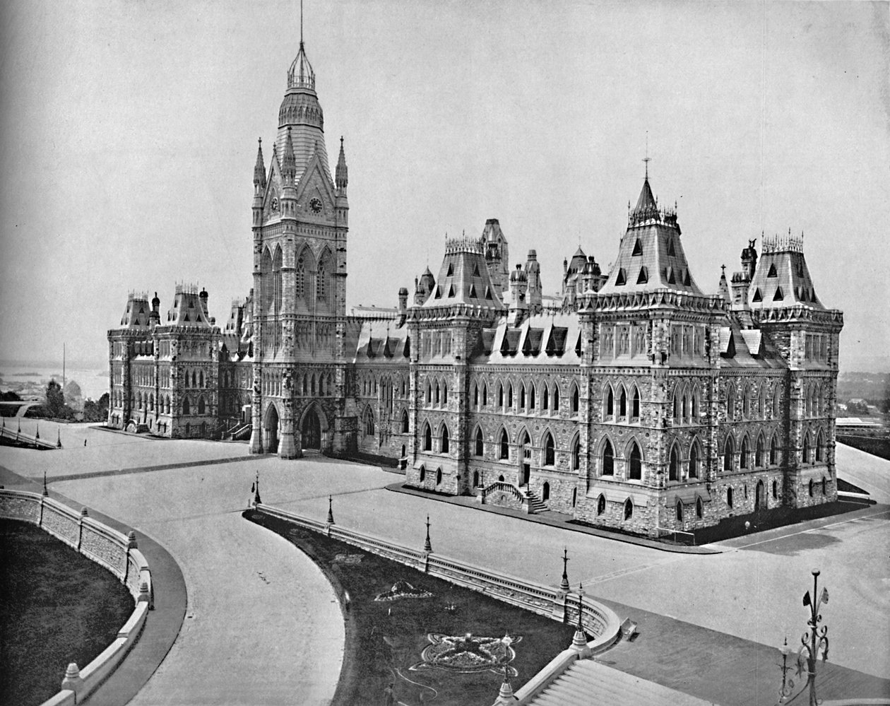 Budynki Parlamentu, Ottawa, Kanada, c1897. autorstwa Unbekannt