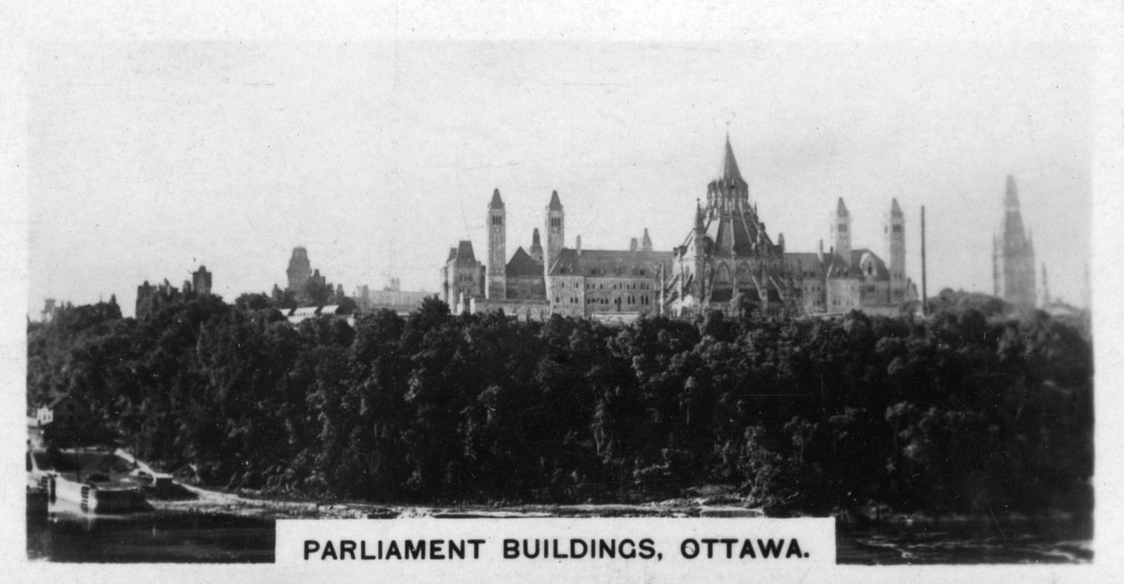 Budynki Parlamentu, Ottawa, Kanada, ok. 1920 r. autorstwa Unbekannt