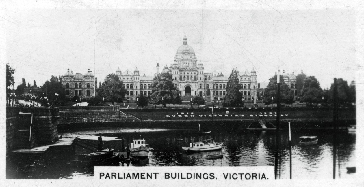 Budynki Parlamentu, Wiktoria, Kolumbia Brytyjska, Kanada, ok. 1920 r. autorstwa Unbekannt