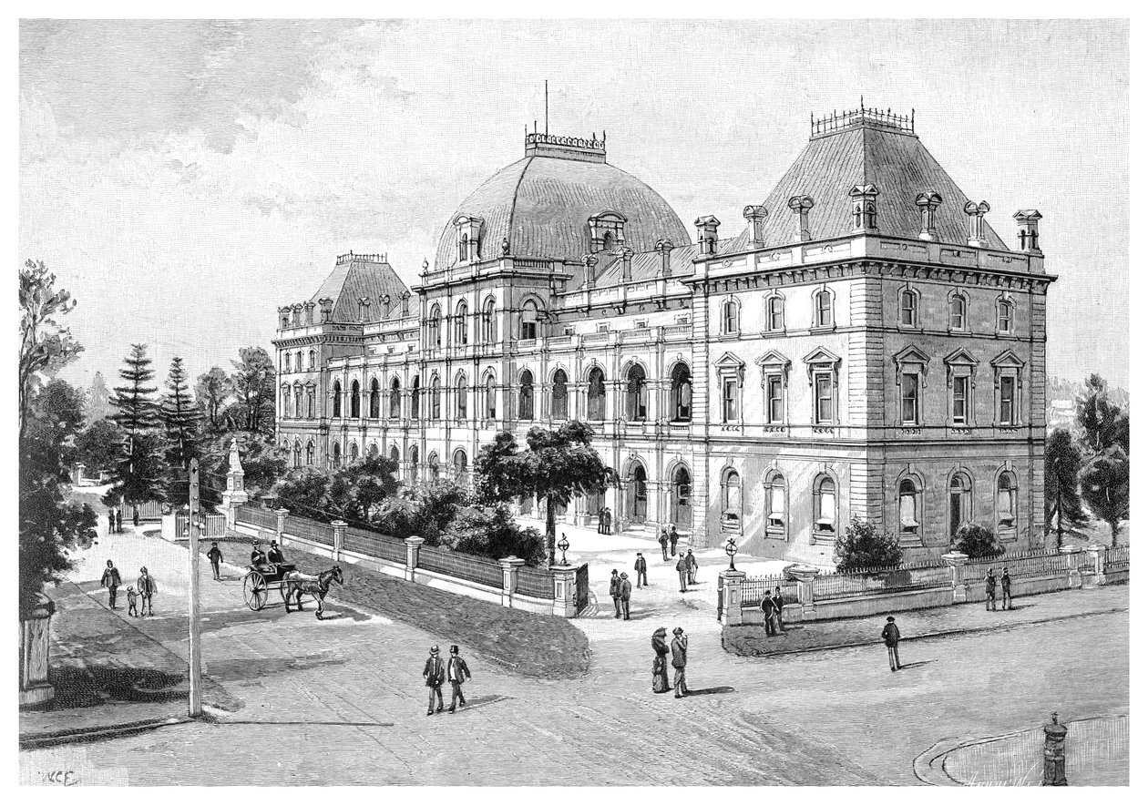 Parlament, Brisbane, Australia, 1886 r. autorstwa Unbekannt