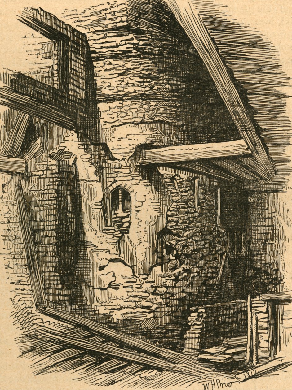 Część starego londyńskiego muru w pobliżu Falcon Square, 1870, 1897. autorstwa Unbekannt