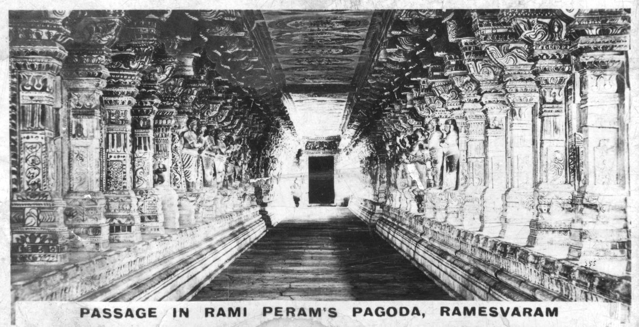 Strona w Remy Frames Pagoda, Rameswaram, Tamil Nadu, Indie, c autorstwa Unbekannt