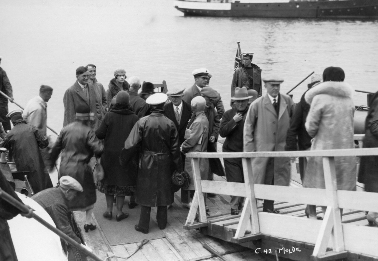 Statek pasażerski postawiony w Molde, Norwegia, 1929 autorstwa Unbekannt