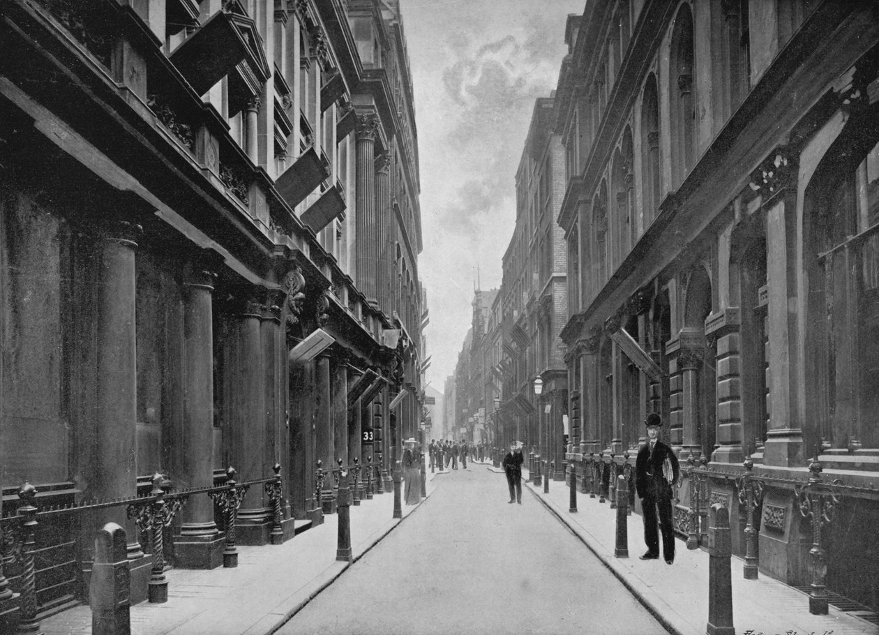 Paternoster Row, City of London, 1911 autorstwa Unbekannt