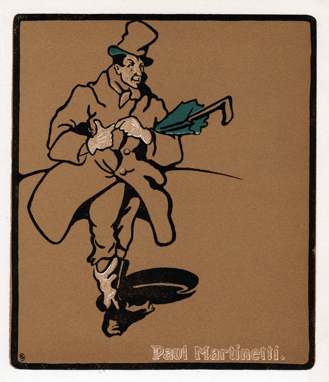 Paul Martinetti, gwiazda American Music Hall, koniec XIX wieku autorstwa Unbekannt