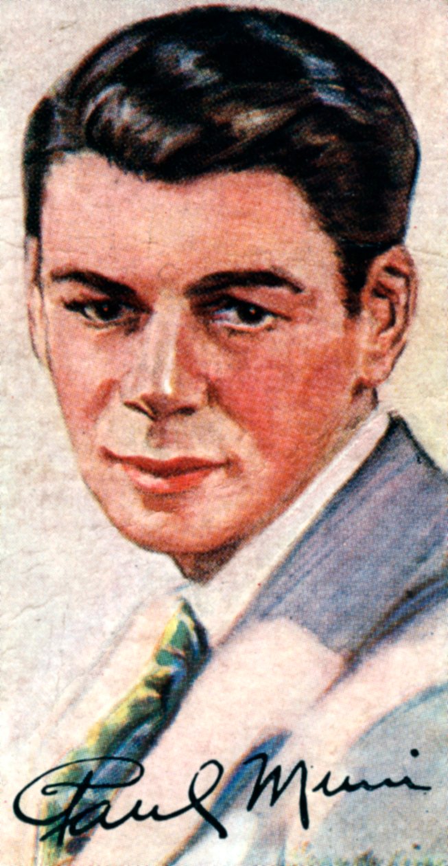 Paul Muni, 1895-1967, zdobywca Oscara, wszechstronny aktor, XX wiek autorstwa Unbekannt