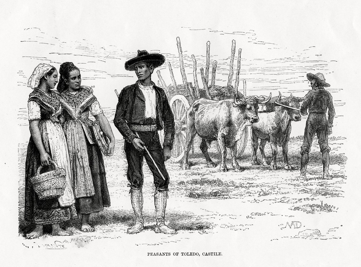 Chłopi z Toledo, Kastylia-La Mancha, Hiszpania, 1879 r. autorstwa Unbekannt