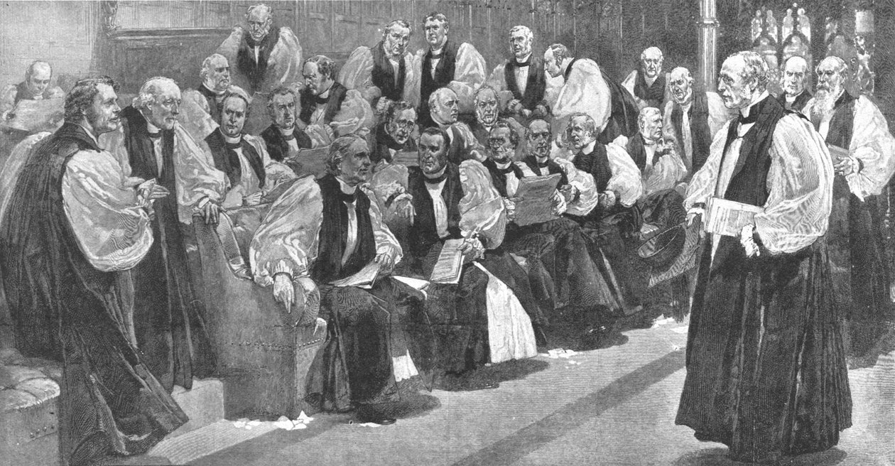 Peers Spiritual w Izbie Lordów w 1894, 1901. autorstwa Unbekannt