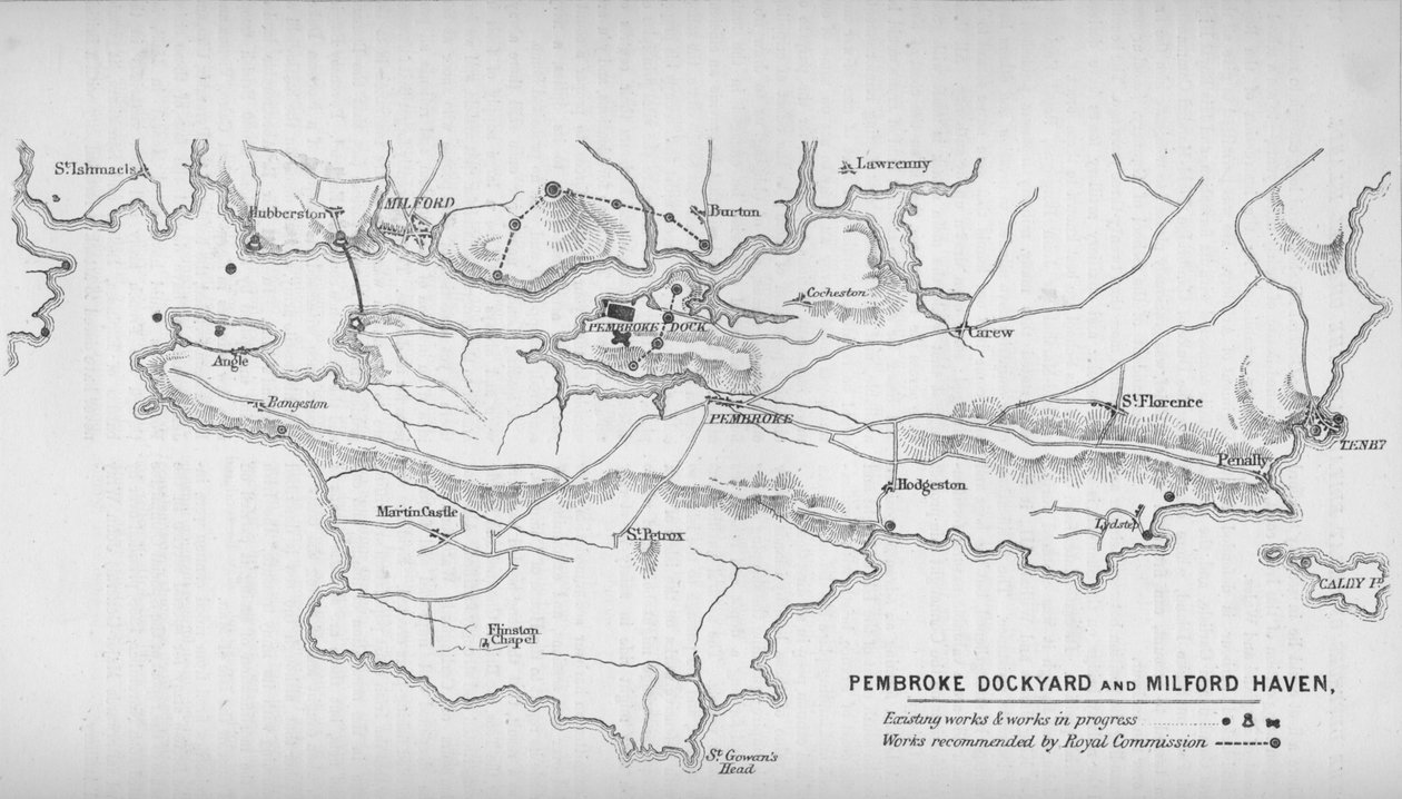 Pembroke Dockyard i Milford Haven, 1884 autorstwa Unbekannt