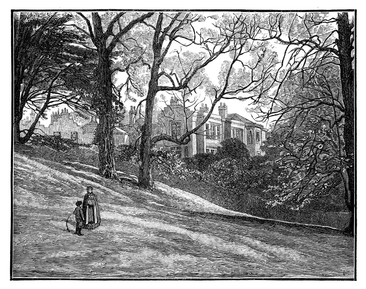 Pembroke Lodge, Richmond, Londyn, ok. 1888 r. autorstwa Unbekannt