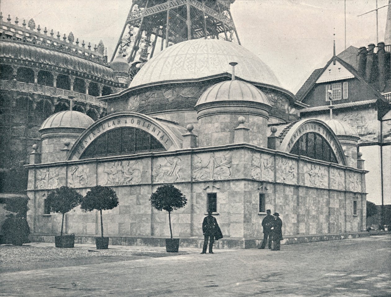Półwysep i pawilon orientalny nad rzeką, ok. 1900 autorstwa Unbekannt