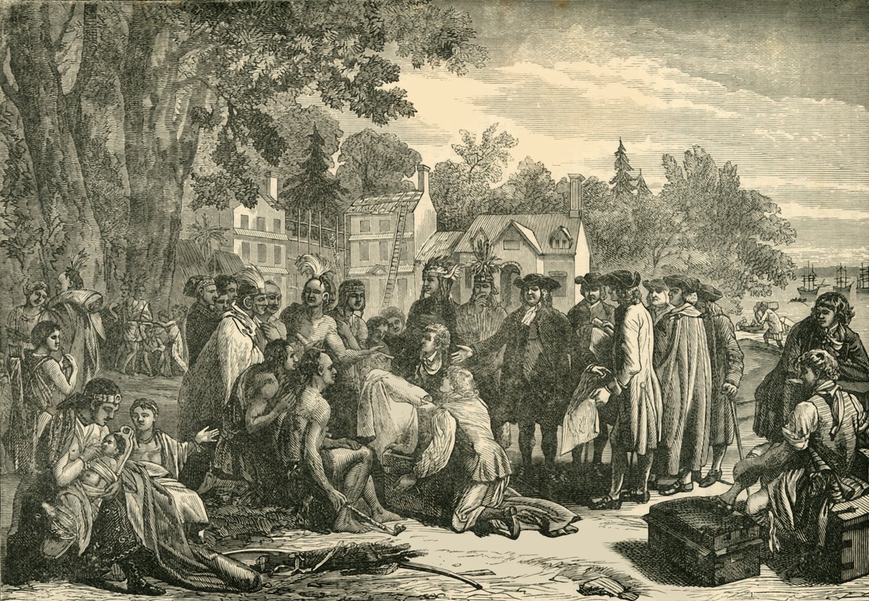Traktat Penna z Indianami, 1682, 1890. autorstwa Unbekannt