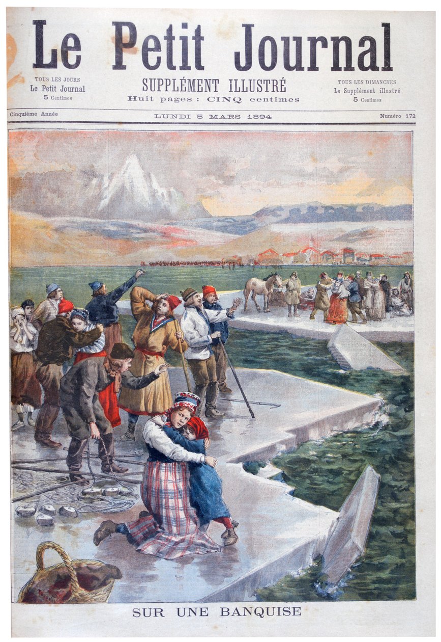 Ludzie utknęli na krach, Finlandia, 1894 r. autorstwa Unbekannt