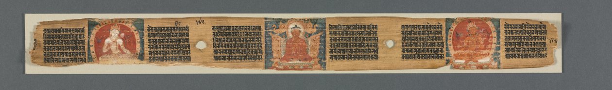 Doskonałość mądrości w ośmiu tysiącach linii: Ashtasahasrika Prajnaparamita...recto, 1119. autorstwa Unbekannt