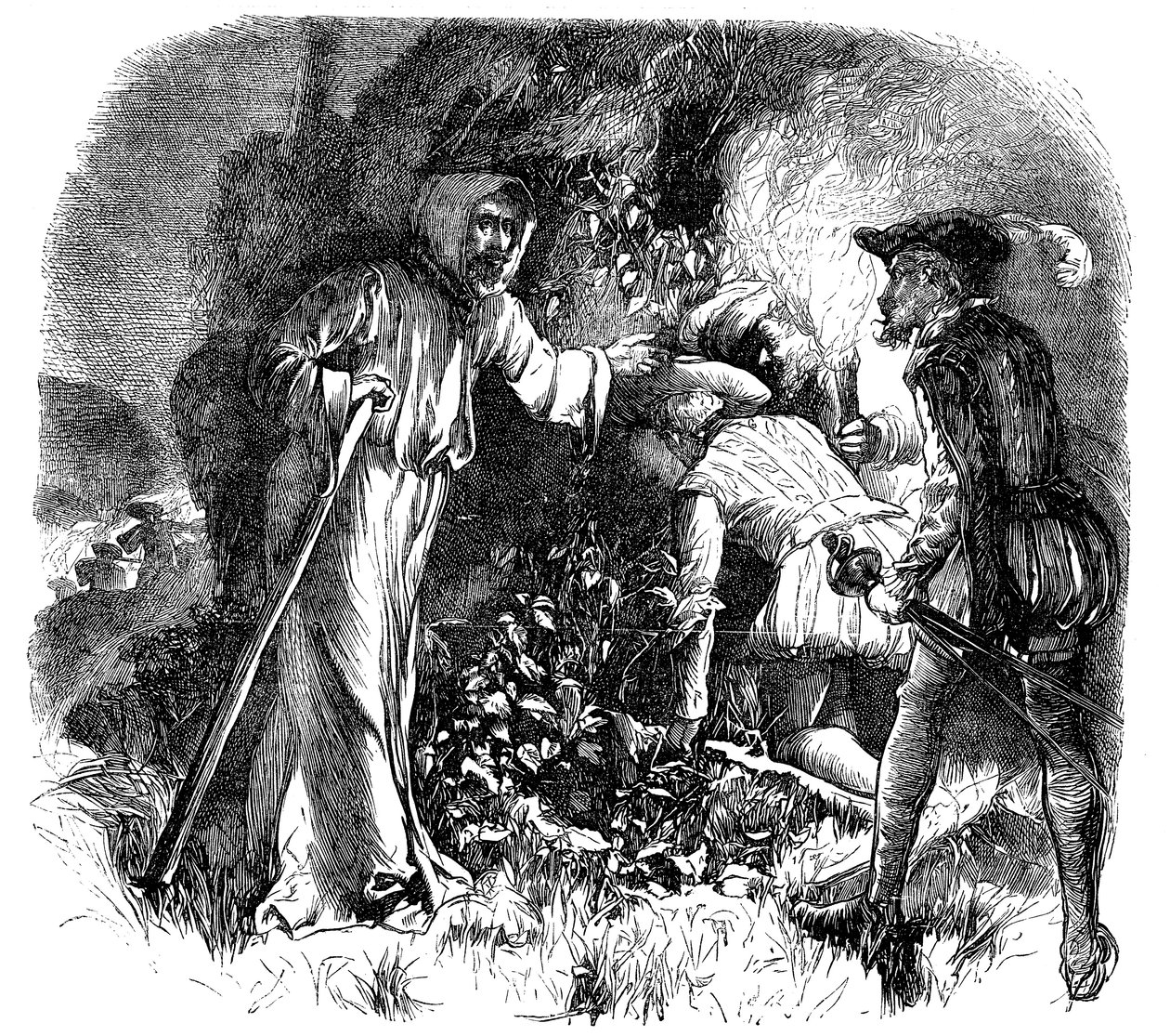 Prześladowania waldensów przez kościół romański, ok. 1476 XIX w. autorstwa Unbekannt