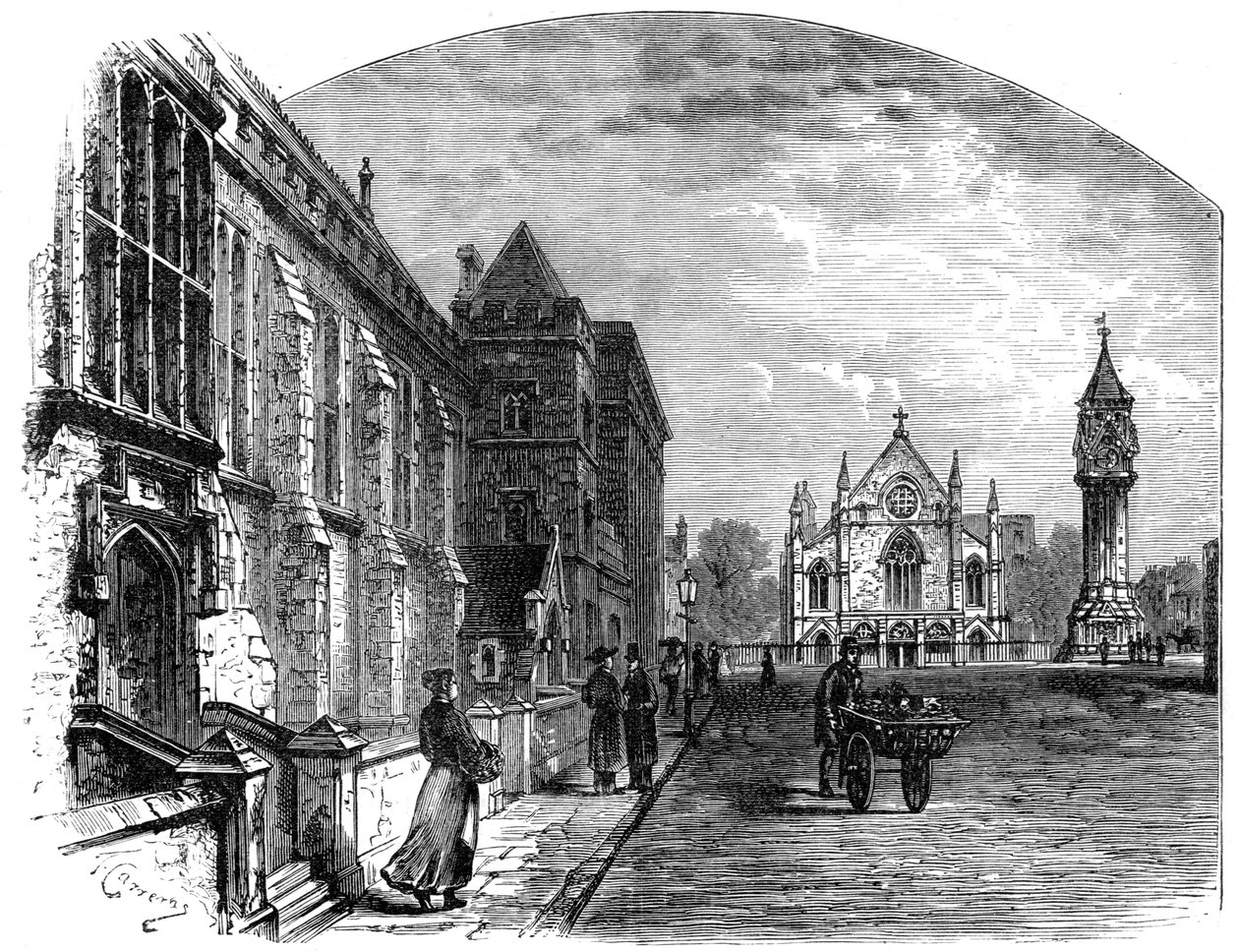 Plac Pery, Limerick. XIX w. autorstwa Unbekannt