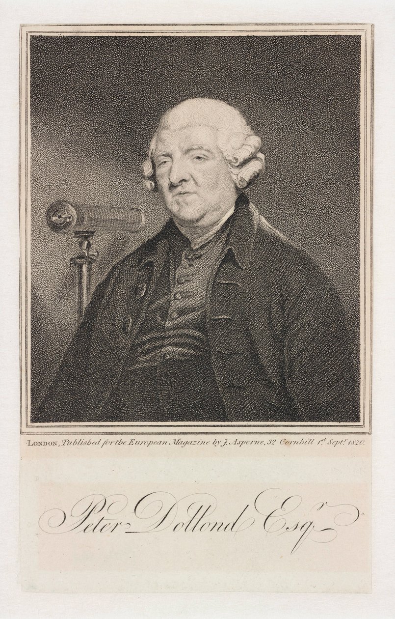 Peter Dollond, angielski optyk, ok. 1800 autorstwa Unbekannt