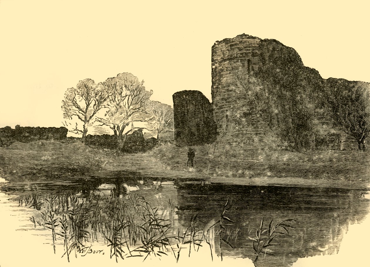 Zamek Pevensey, 1898. autorstwa Unbekannt