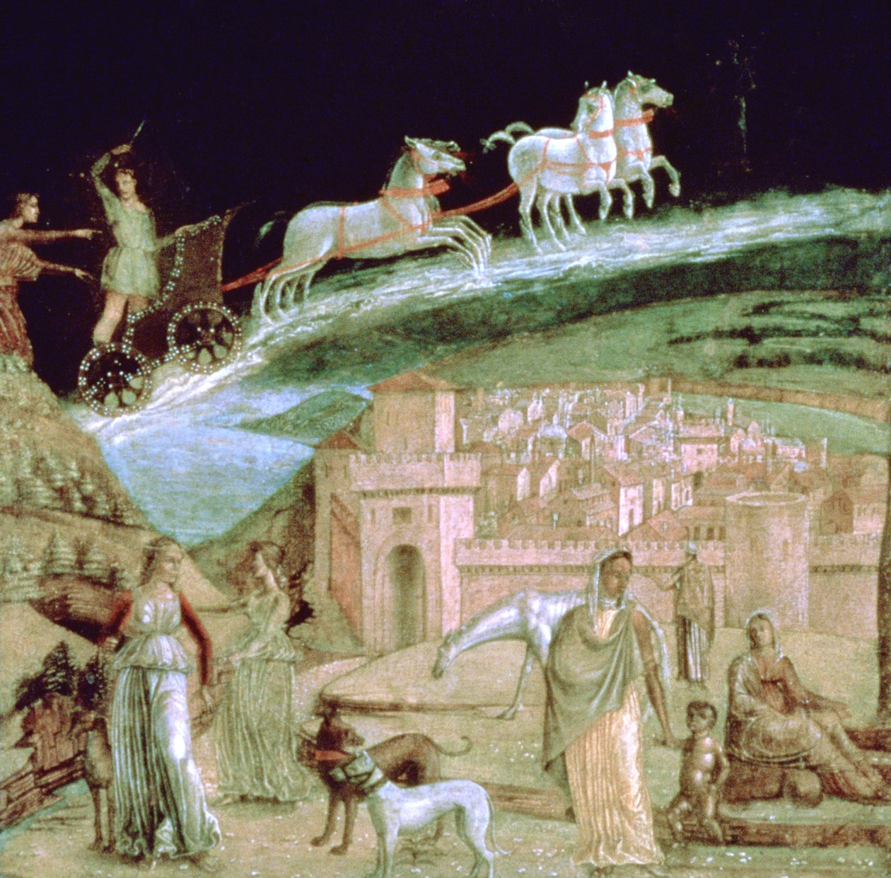 Faeton w swoim rydwanie, c1470-1536 autorstwa Unbekannt