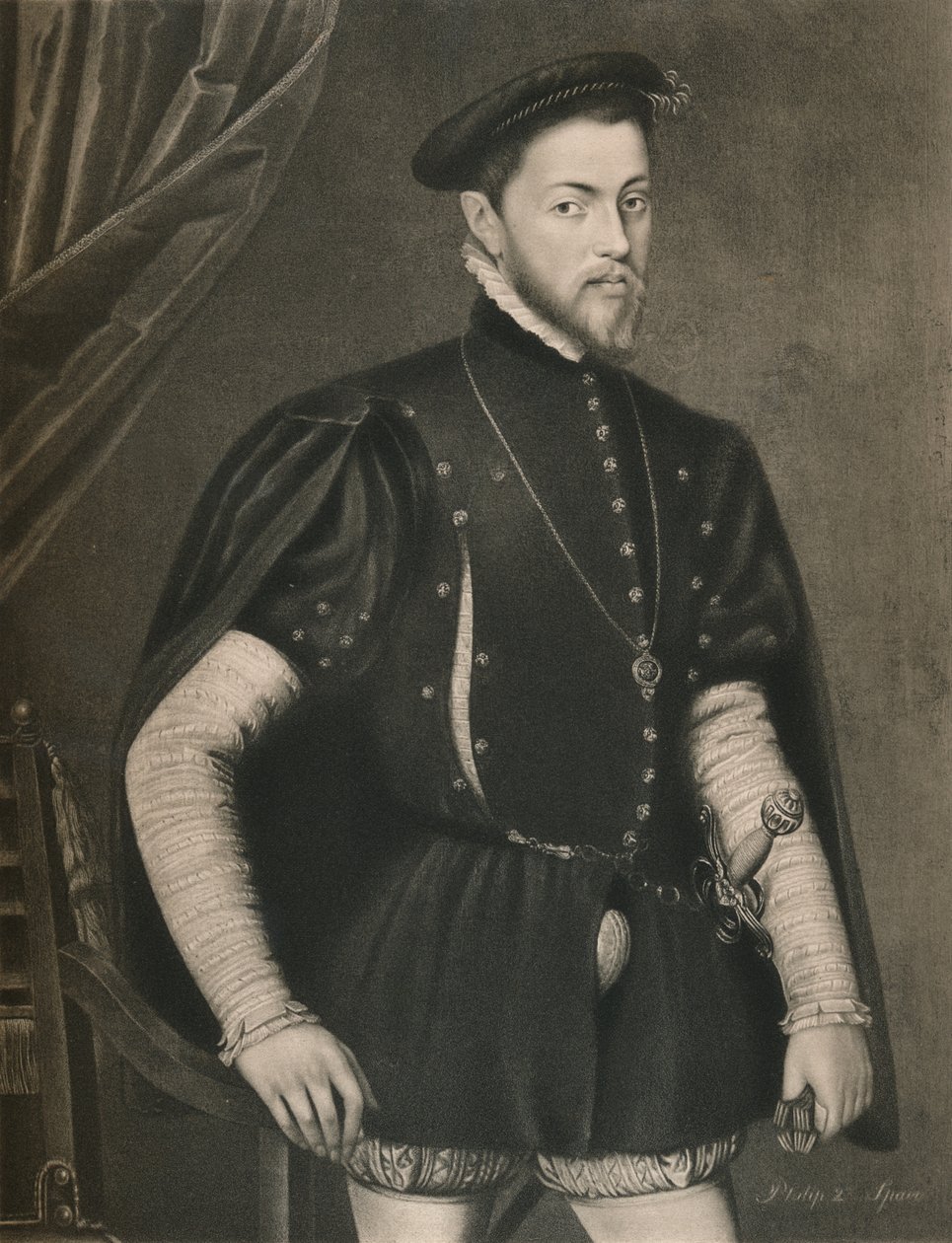 Filip II z Hiszpanii, ok. XVI w., 1904 r autorstwa Unbekannt