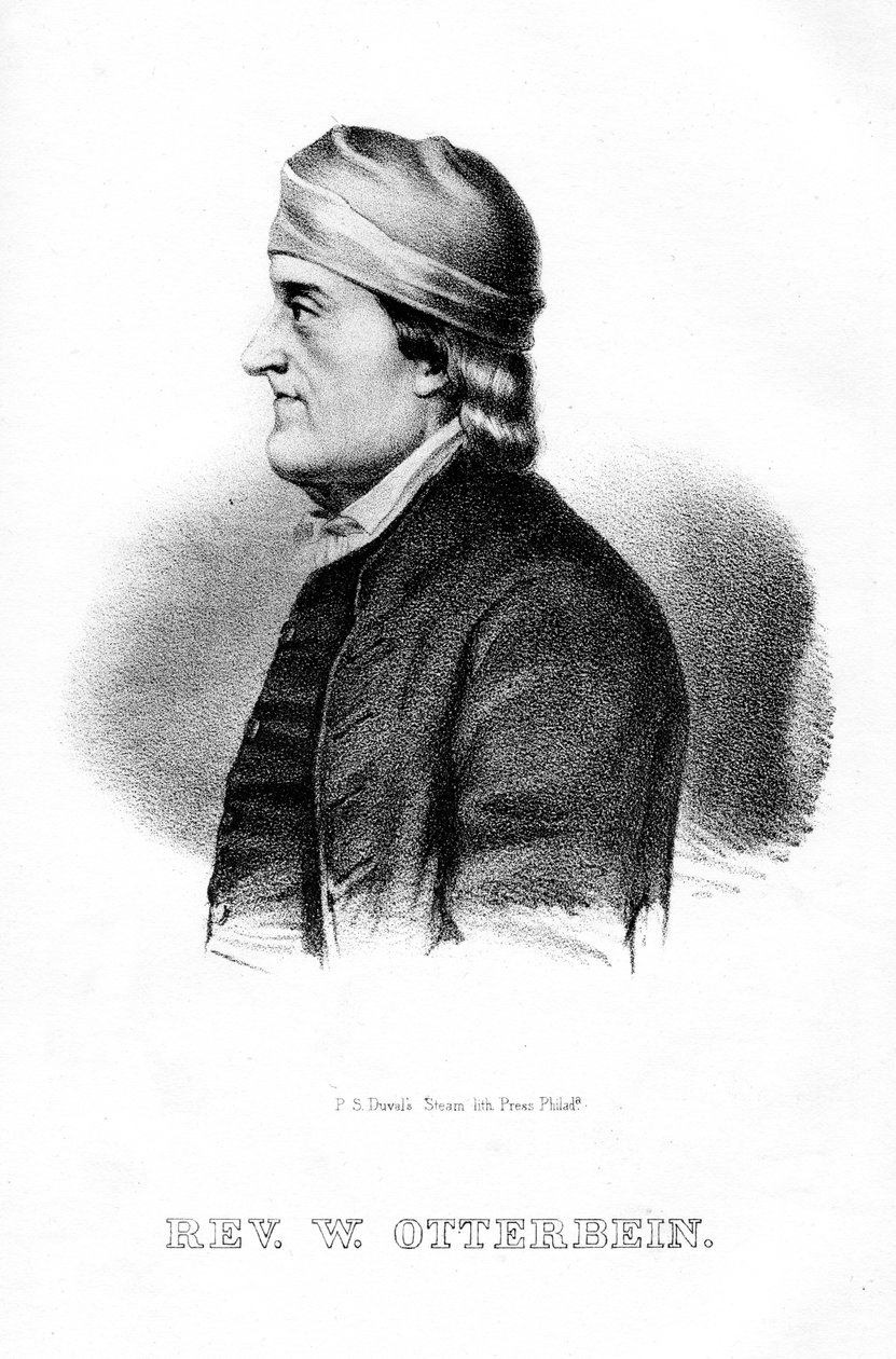 Philip William Otterbein, niemiecko-amerykański duchowny, 1854 autorstwa Unbekannt