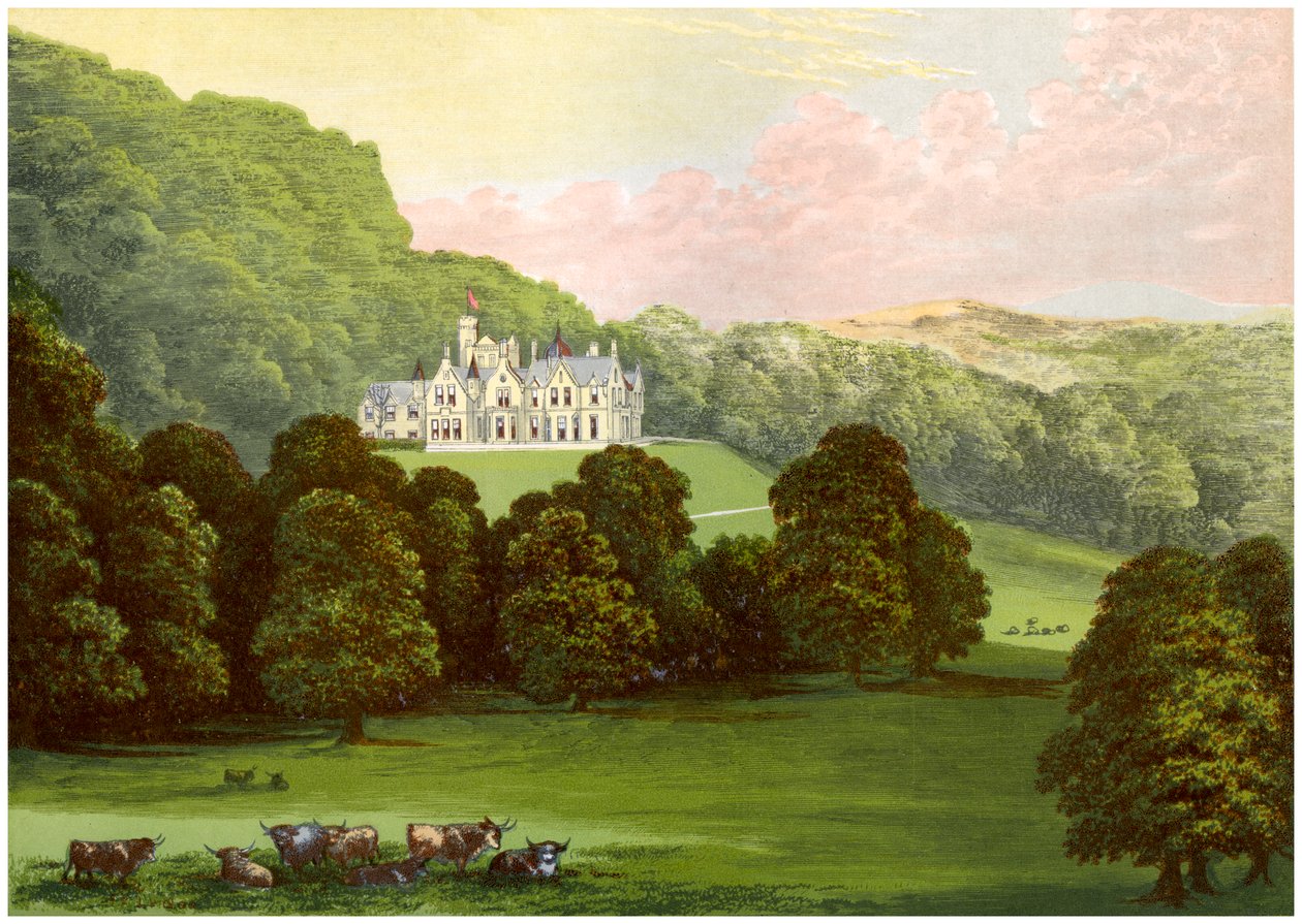 Philiphaugh, Selkirkshire, Szkocja, dom Baroneta Murraya, ok. 1880 r. autorstwa Unbekannt