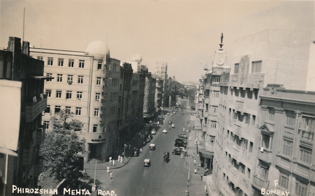 Phirozshah Mehta Road, Bombaj. autorstwa Unbekannt