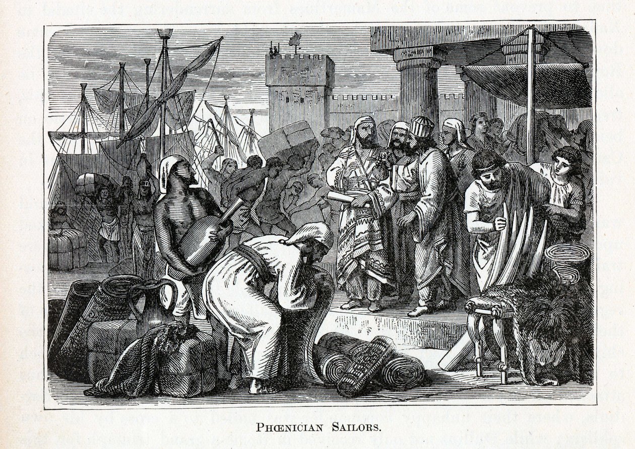 Feniccy żeglarze, 1882 autorstwa Unbekannt