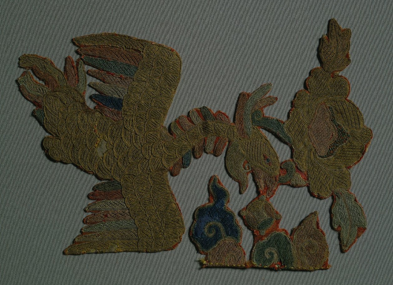 Feniks i piwonia drzewna, XIV wiek. autorstwa Unbekannt