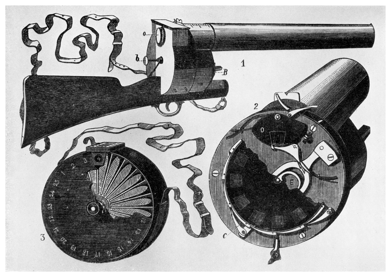 Pistolet fotograficzny zaprojektowany przez Etienne Jules Marey, 1882 1956 autorstwa Unbekannt
