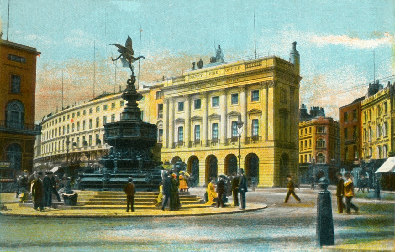 Piccadilly Circus, Londyn, ok. 1910. autorstwa Unbekannt