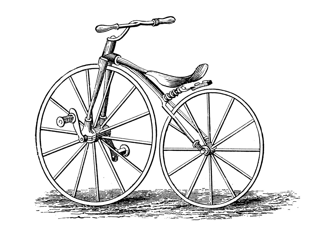 Rower Pickerings z korbą i pedałem, konstrukcja amerykańska, c1860s c1880 autorstwa Unbekannt