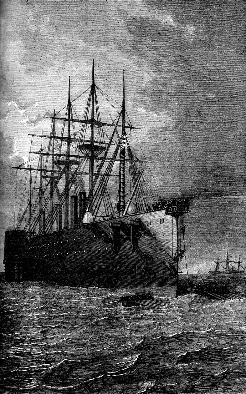 Podnoszenie kabla atlantyckiego, 1866 c1880 autorstwa Unbekannt