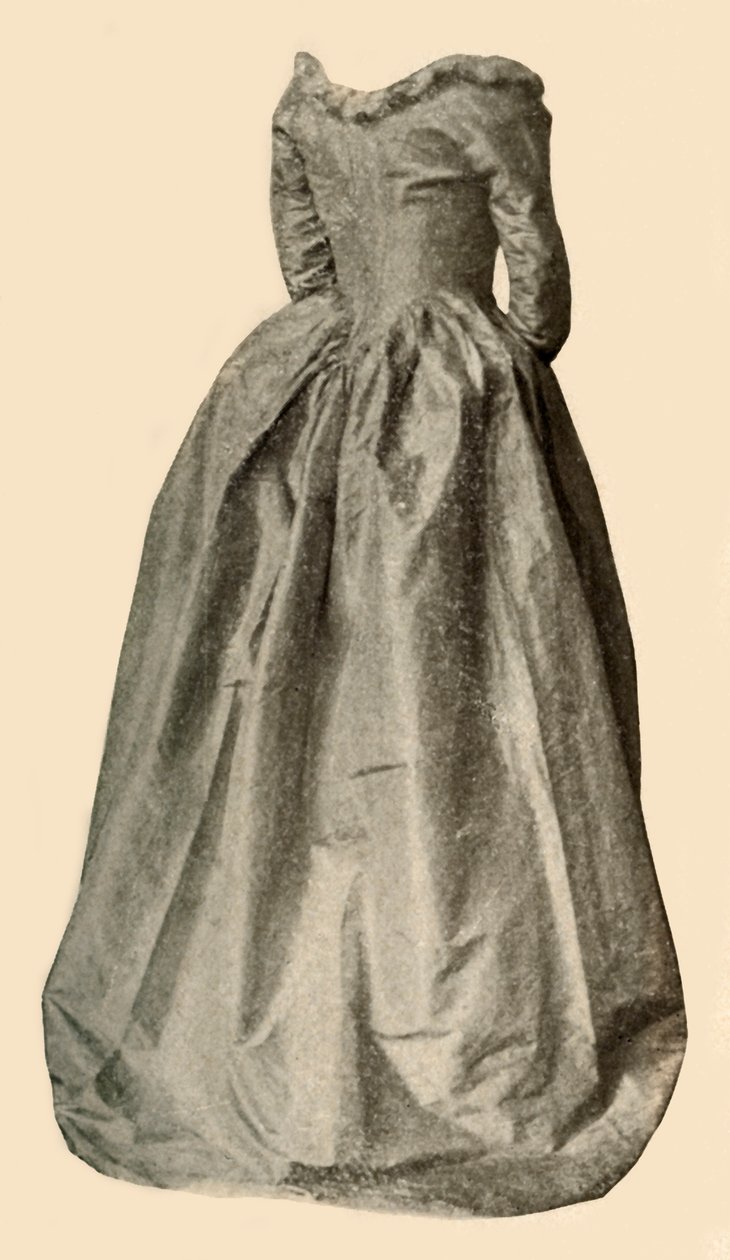 Obraz niebieskiej interesującej sukni noszonej przez panią St Clair, c1760, 1937. autorstwa Unbekannt