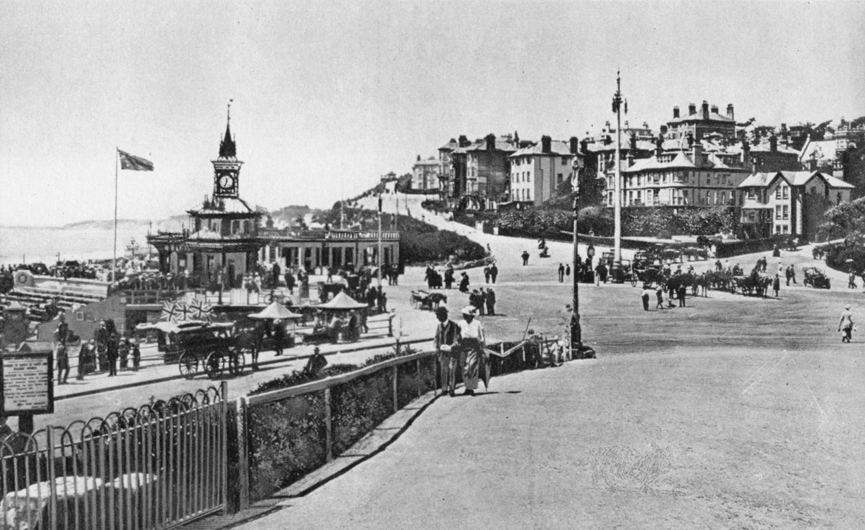 Podejście do molo, patrząc na zachód, Bournemouth, Dorset, c1910 autorstwa Unbekannt