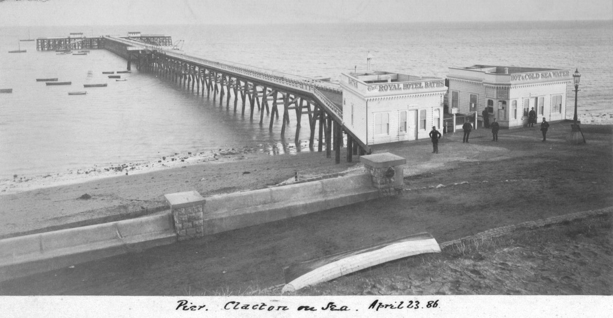 Pier Clacton na morzu, 23 kwietnia 1886 autorstwa Unbekannt