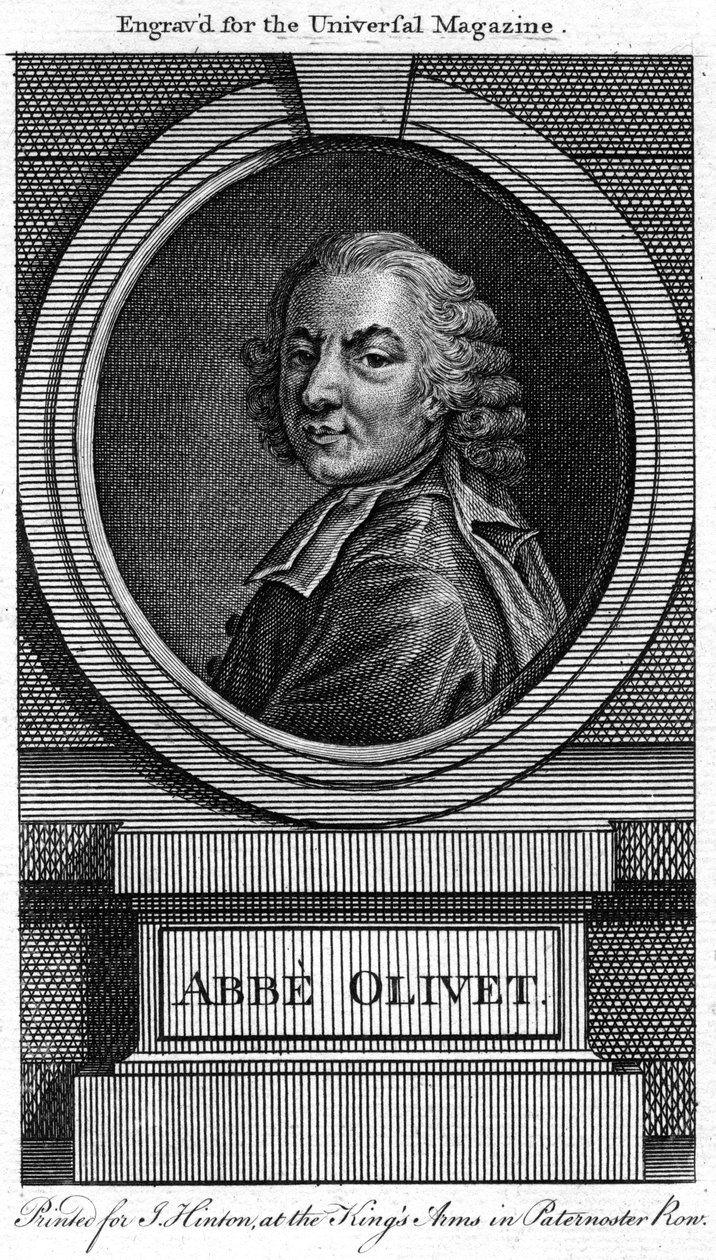 Pierre-Joseph Thoulier dOlivet, francuski duchowny i literat, XVIII w. autorstwa Unbekannt