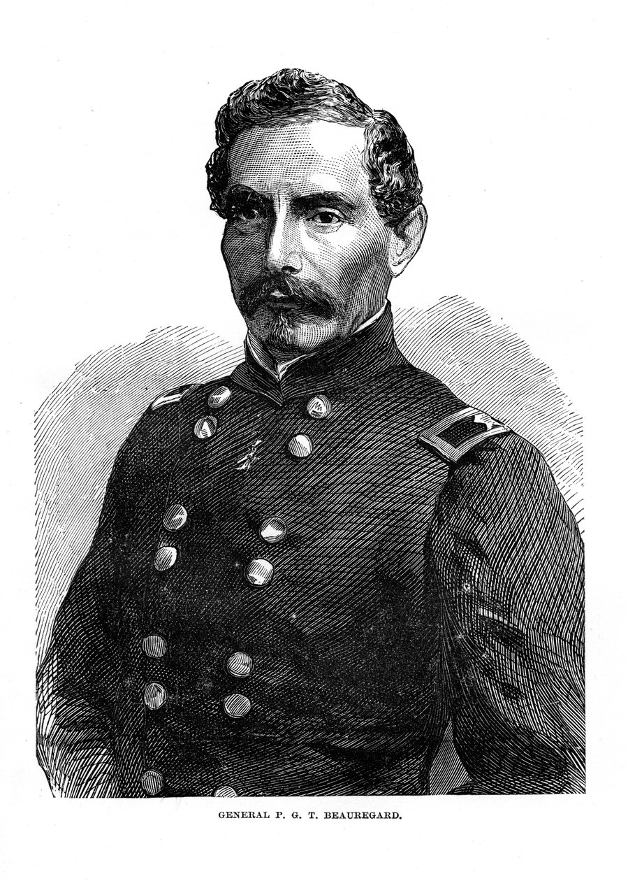Pierre Gustave Toutant de Beauregard, amerykański żołnierz, ok. 1860 r. autorstwa Unbekannt